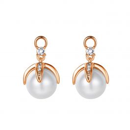 Hoop Earring Charms Rose Gold Plated