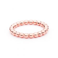 Circle Bubble Statement Stackable Ring 5 Sizes MYJS Stack 18k Rose Gold Plated
