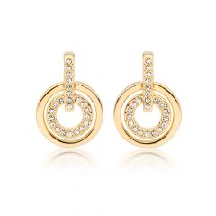 MYJS Concentric Circles Earrings Gold Plated