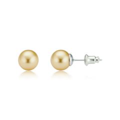Gold Swarovski® Crystal Pearl Stud Earrings