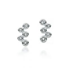 Myjs Fidelity Bubbles Stud Earrings With Swarovski® Crystals