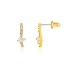 Amandine Earrings with Swarovski Crystals Gold Plated
