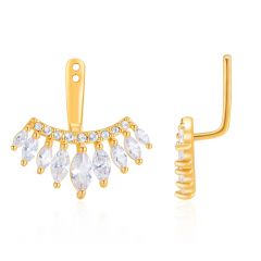 Heiress Ear Jacket with Cubic Zirconia Gold Plated