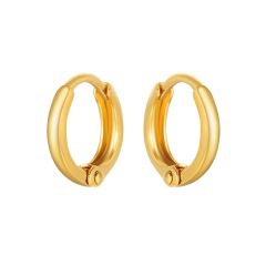 Minimal Mix Hoop Carrier Earring Gold Plated