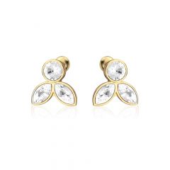 Ida Mix Drop Carrier Earrings Gold Plated
