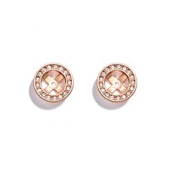Angelic Earring Jacket with Swarovski Crystals Rose Gold Plated