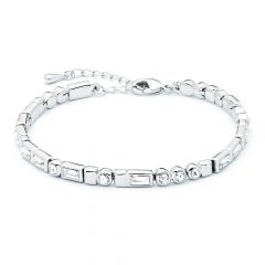 Morse Code I Love You Bracelet With Swarovski® Crystals