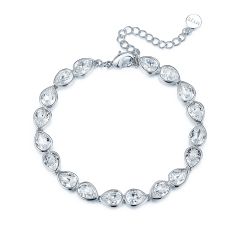 Talesia Bracelet with Swarovski® Crystals Rhodium Plated