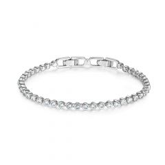 Emily Tennis Bracelet with Clear Swarovski Crystals®
