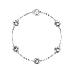 Mix Collection Timeless with Swarovski Clear Crystals Rhodium Plated