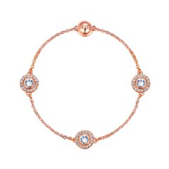 Mix Collection Angelic Strand with Swarovski Crystals Rose Gold Plated
