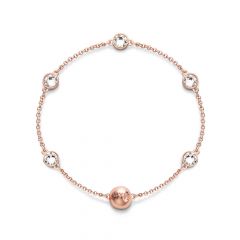 Mix Chromatic Strand with Swarovski Crystals Rose Gold plated