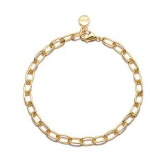 Statement Cable Carrier Bracelet Chain Gold Plated