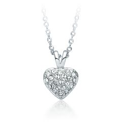 Pave Heart Pendant with Swarovski® Crystals