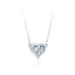 Triple Crystal Heart Pendant with Swarovski® Crystals