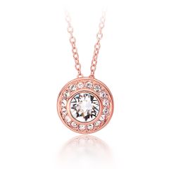 MYJS Angelic Pendant Rose Gold Plated with Swarovski® Crystals