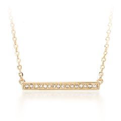 MYJS Crystal Vi Necklace Gold Plated with Swarovski® Crystals