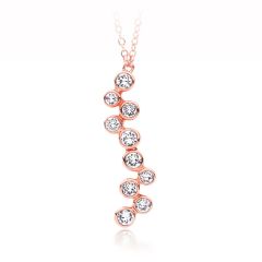 MYJS Fidelity Necklace with Swarovski® Crystals Rose Gold Plated