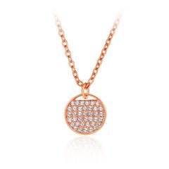 Ginger Pendant with Swarovski Crystals Rose Gold Plated