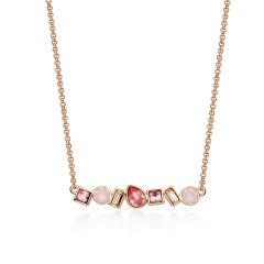 Luminous Necklace with Rose Harmonic Swarovski Crystals Rose Gold Plated