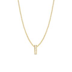 Metro Statement Carrier Necklace with Swarovski Crystals Gold Plated