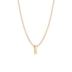 Metro Statement Carrier Necklace  Rose Gold Plated