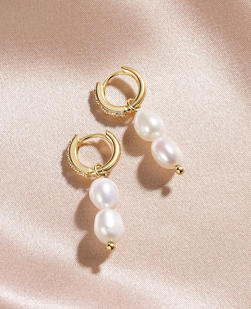 Hoop Earring Charms Earrings